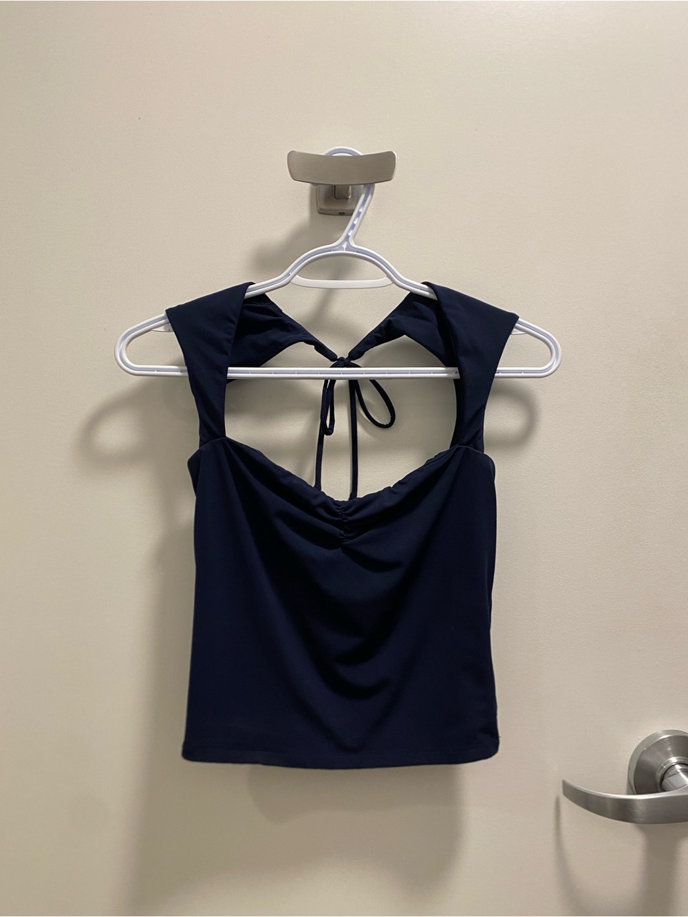 Garage Navy Tie-Back Camisole Top